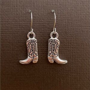 Western Cowboy Boot Earrings